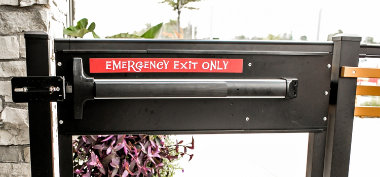 emergency push bar installation in Santa Clarita